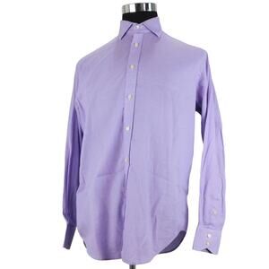 Jack Stone Cotton Long Sleeve Button Mens Large Shirt By Thomas Dean